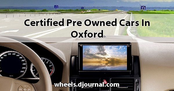 Certified Pre-Owned Cars in Oxford